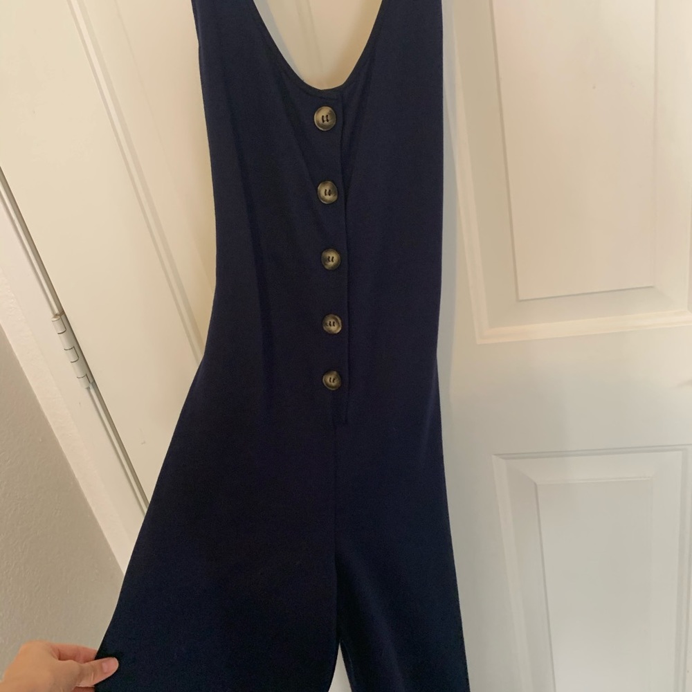 Urban Outfitters navy blue jumper pantsuit